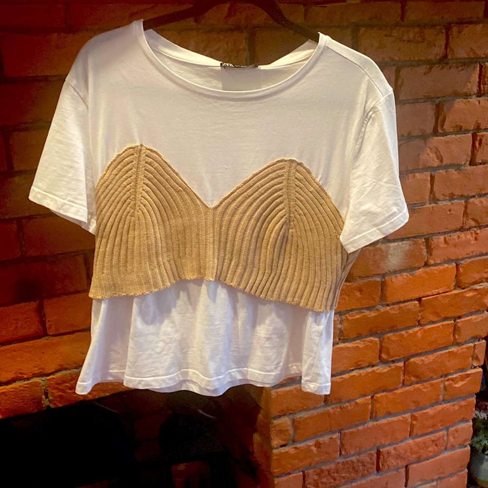Zara, size XL Embellish T-shirt